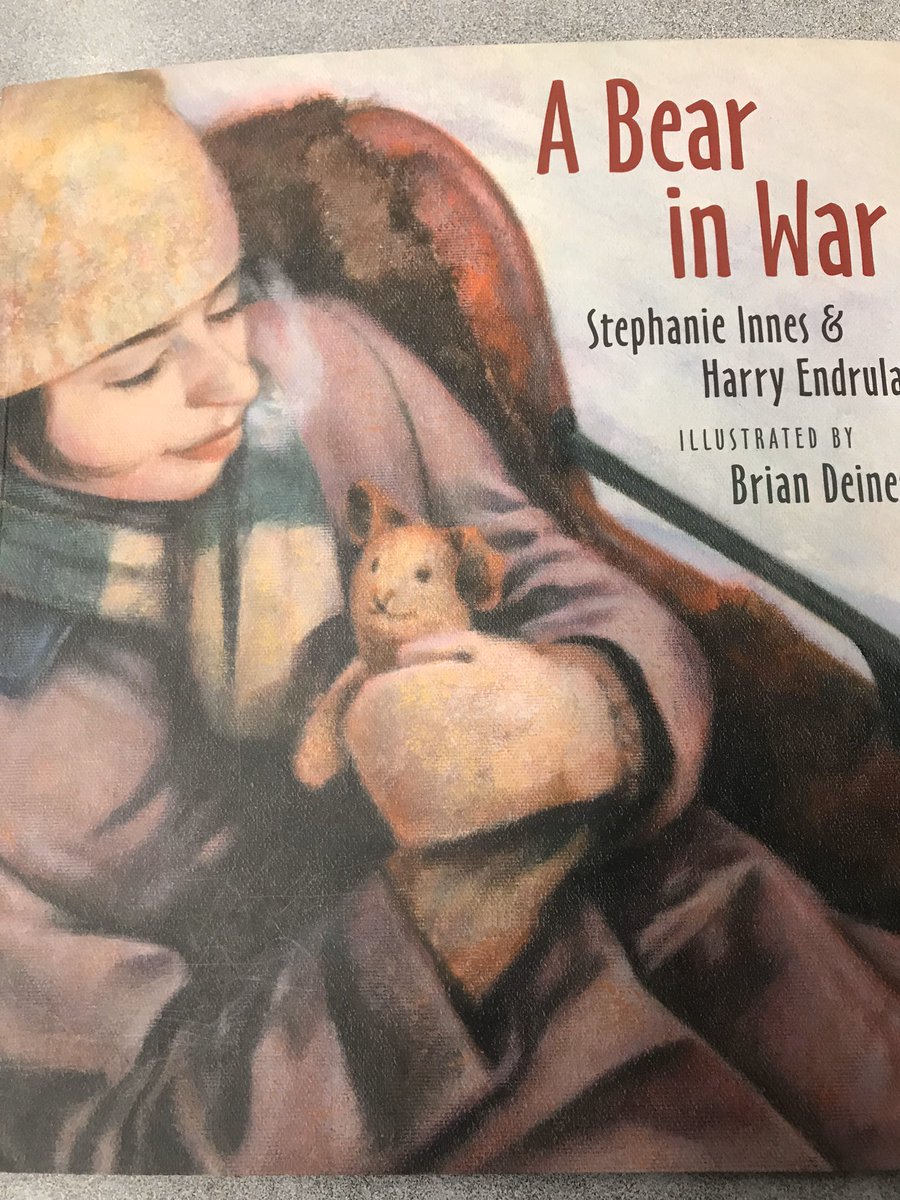 GoodishGr3's tweet photo. Today we read one of my favourite stories - the true story of a little girl from Quebec who sends her teddy bear to fight in World War One to protect her father. We learned that the actual bear is on display at the War Museum in Ottawa. 🧸 https://t.co/cWAtk3obPo