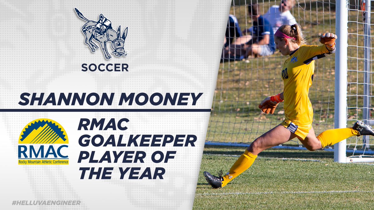mineswsoc's tweet photo. ⚒ 0.47 GAA
⚒ .873 save percentage
⚒ RMAC-best 7 shutouts with 3 other combined clean sheets
⚒ 2x RMAC GK of the Week
⚒ 8 GA in 1500+ minutes 

Congrats to our RMAC Goalkeeper of the Year, @shan_mooney00! #HelluvaEngineer https://t.co/i29wbl4JVQ