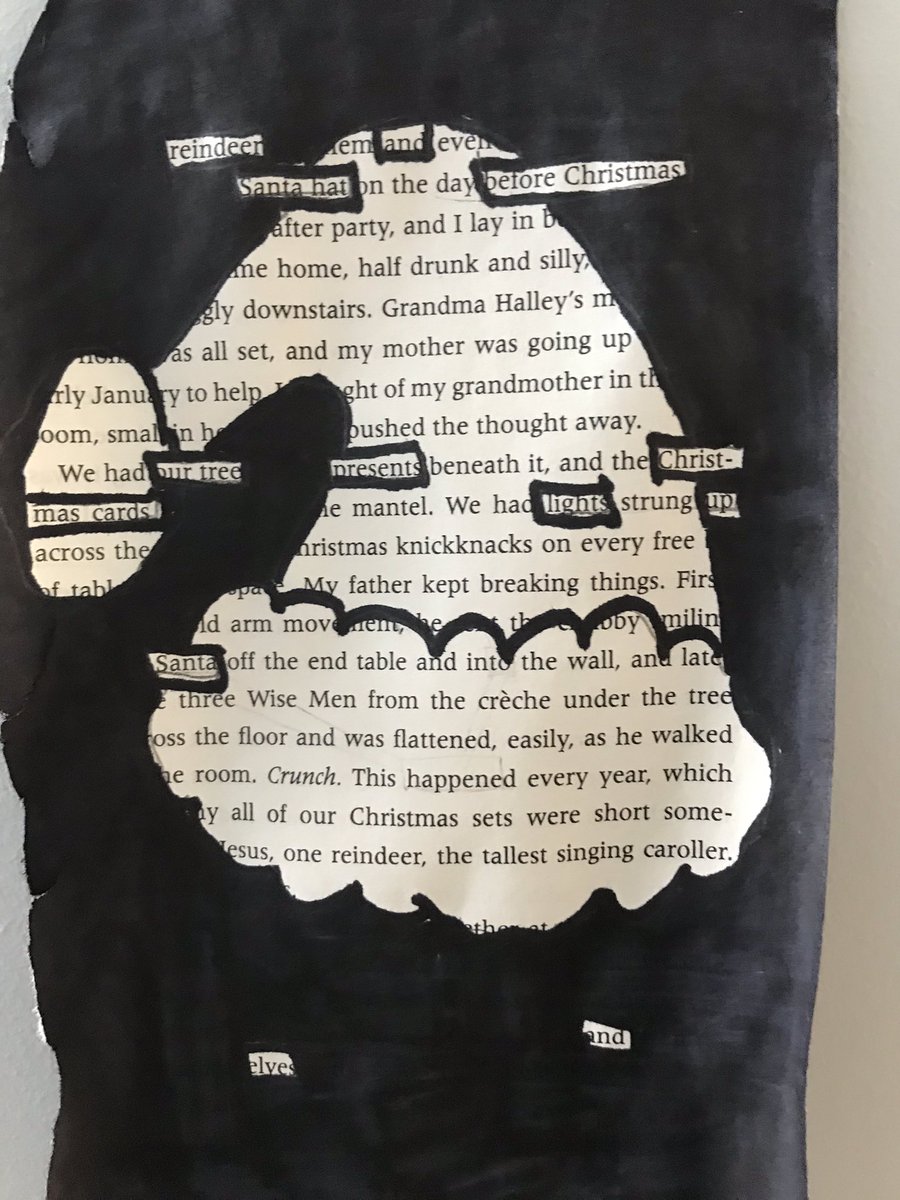 Rutherfordb95's tweet photo. My 5-8 art class blew me away today with our black out poetry! Here are some examples of what they came up with. @ElnoraSchool https://t.co/Pf9gORr2sK