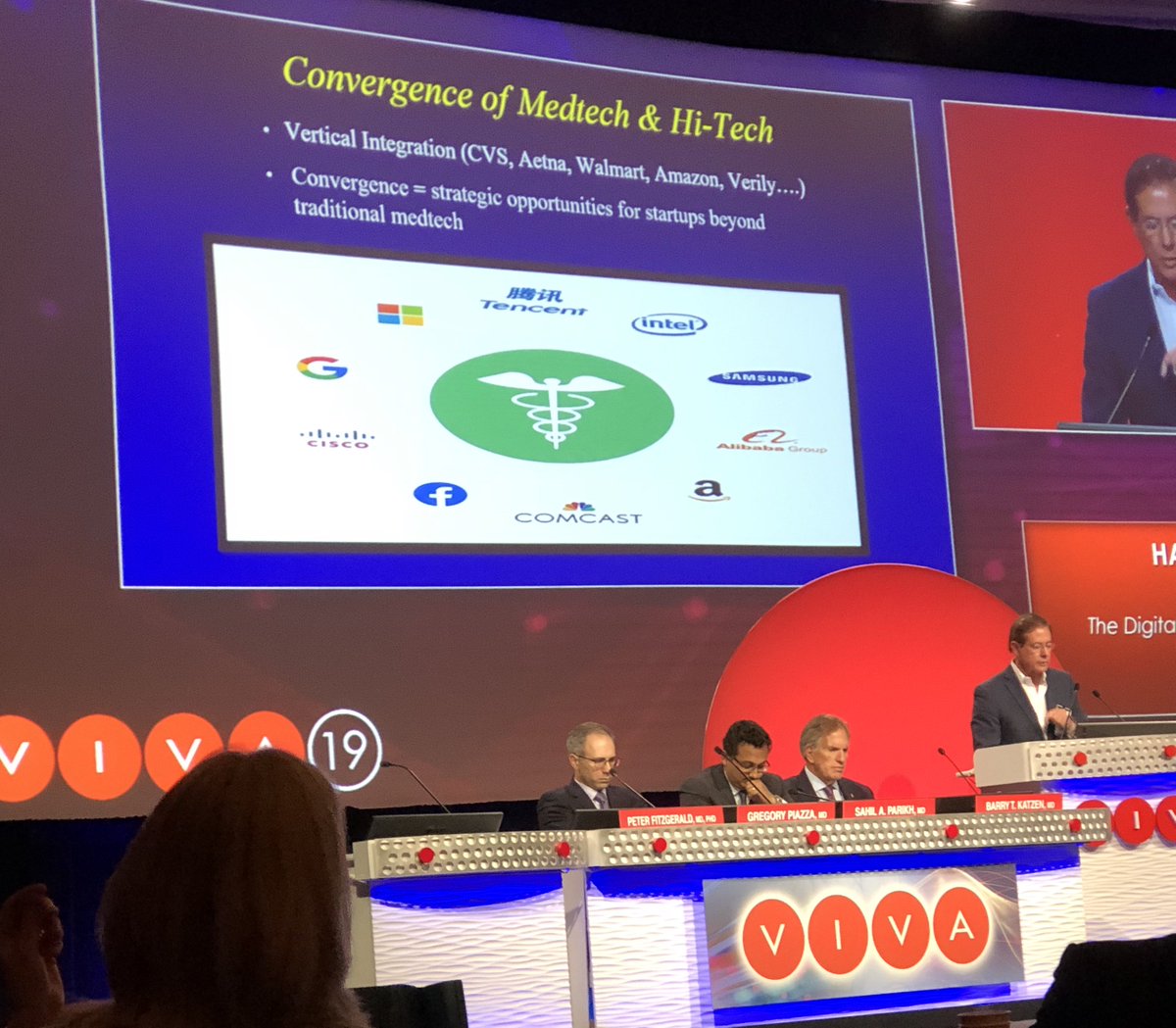 Peter@InRoadMedical (@pschneidermd) on Twitter photo Dr. Fitzgerald gave a compelling talk about the future of data in healthcare compelling us to “start thinking about people in health rather than patients in healthcare”
“Stethoscopes will become like Blockbuster. We need  a Netflix approach”
-Dr. Peter Fitzgerald
#VIVA19 Dr. Fitzgerald gave a compelling talk about the future of data in healthcare compelling us to “start thinking about people in health rather than patients in healthcare”
“Stethoscopes will become like Blockbuster. We need  a Netflix approach”
-Dr. Peter Fitzgerald
#VIVA19