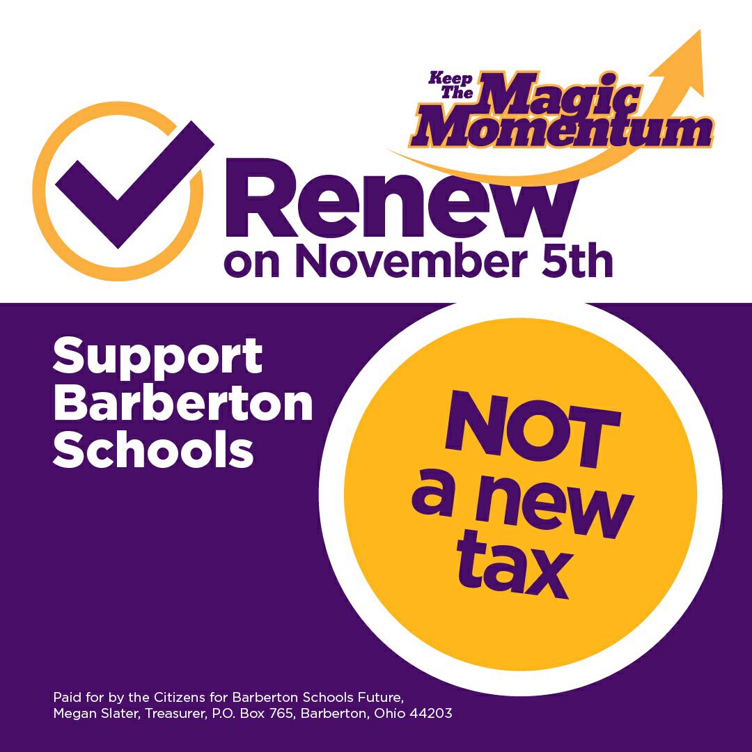 mikeeberhart21's tweet photo. Please LIKE & Retweet
Polls close in less than Two Hours!
Make sure to VOTE! Have your voice heard!
We humbly ask you to VOTE for Issue 5 & for Megann Eberhart- Barberton Board of Education! #gomagics #votebarbertonschools #votemeg #timetofinishthejob https://t.co/8fRmxLWhhK