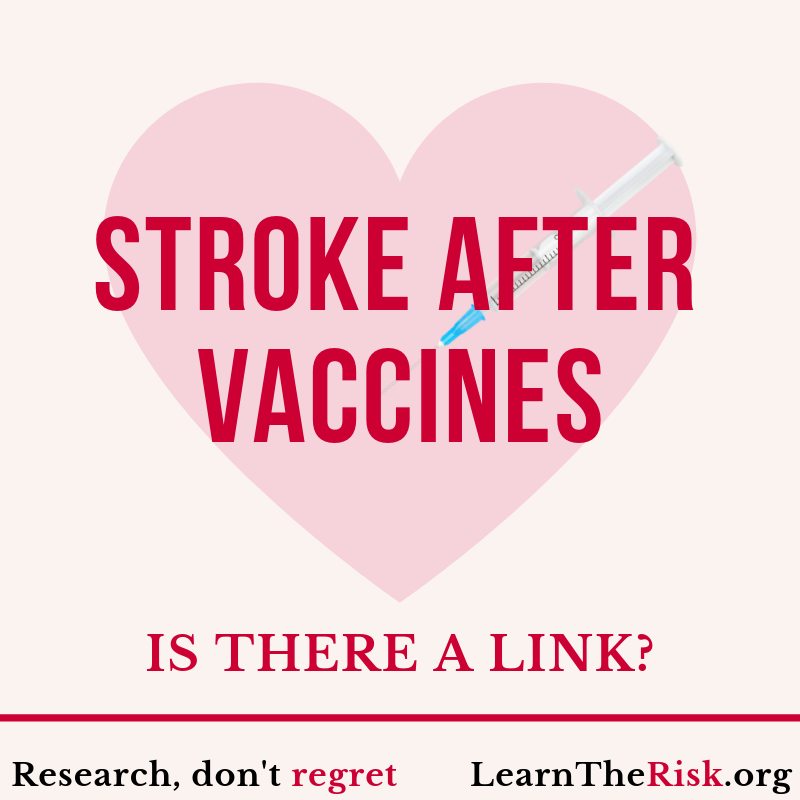 learntherisk's tweet photo. Stroke After Vaccines in the U.S.

A Report from the CDC/FDA Vaccine Adverse Event Reporting System confirms that vaccines can lead to strokes.

Click here for the full study: https://t.co/sV9aBPy69c?

Click here for more studies: https://t.co/q2996Mm1c4

#LearnTheRisk #Studies https://t.co/rQtiIO0r9F