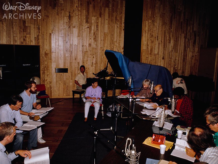 TWDCArchives's tweet photo. Tune in tonight for the musical special, “The Wonderful World of Disney presents The Little Mermaid Live!” on ABC at 8pm. But first, let’s take a look behind-the-scenes at the production of the original 1989 Disney classic. #TheLittleMermaid https://t.co/No3nPwMZOM