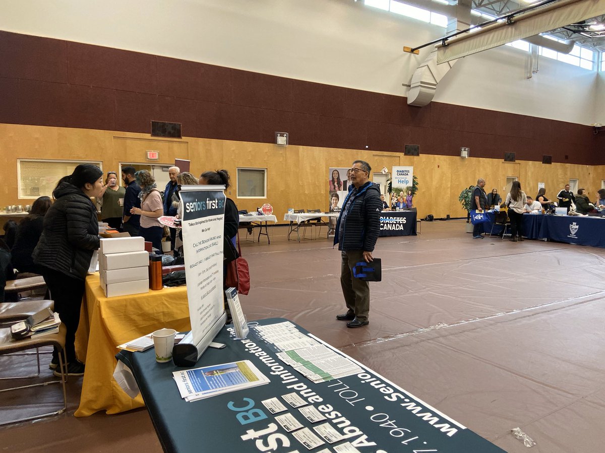 seniorsfirstbc's tweet photo. We’re at Musqueam Health event today! Come by our booth and learn about our #legalservices #workhops & #outreach #legaladvocacy #victimservice #programs #seniors #help https://t.co/p4dP9eR3FS