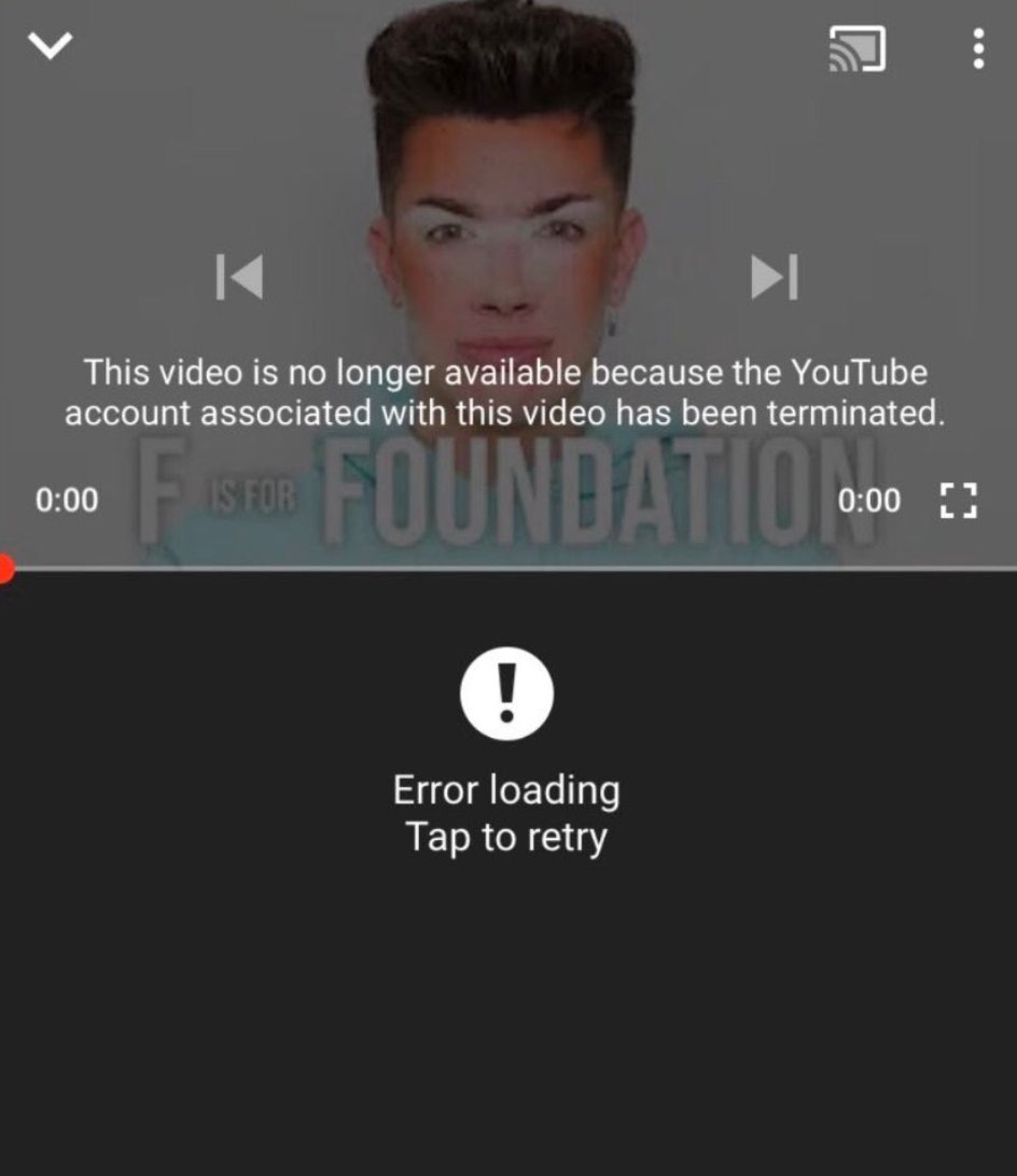 YouTube has terminated the following channels by mistake! 

I AM WILDCAT
FaZe Rug
FaZe Kay
James Charles
Leah Ashe
