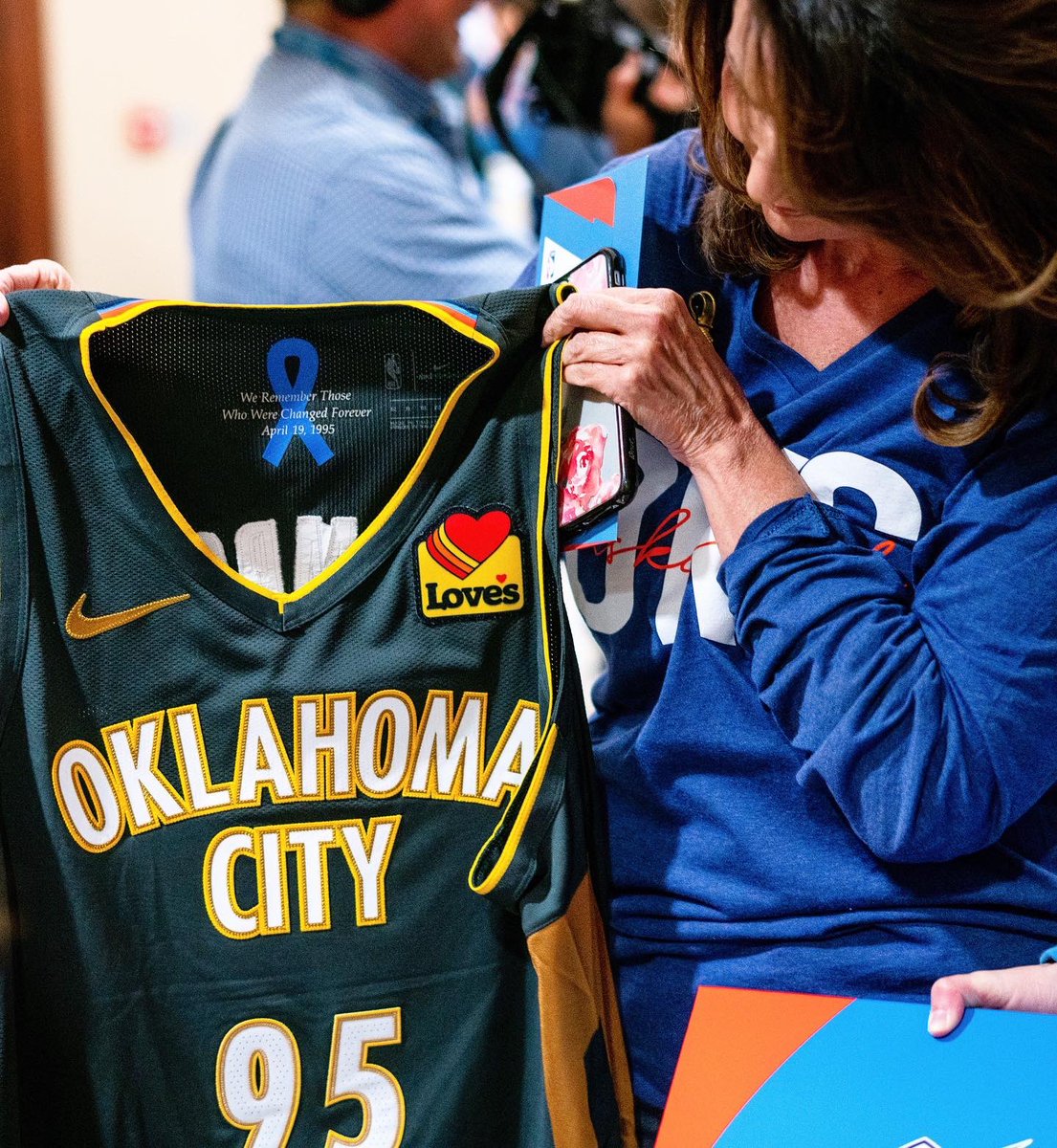 ESPN on X: The Thunder have unveiled their new City Edition uniforms which  will honor those who were killed in the Oklahoma City bombing. The 25th  anniversary of the event will be