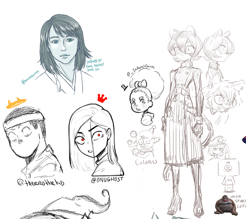 ✧🎃 Here was the drawpile from our 24 hour Halloween special stream! Tag yourself if you participated :)