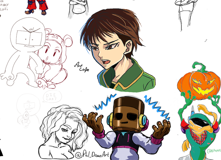 ✧🎃 Here was the drawpile from our 24 hour Halloween special stream! Tag yourself if you participated :)