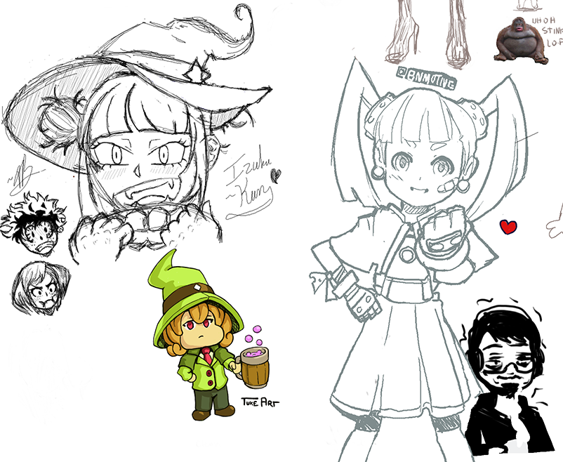 ✧🎃 Here was the drawpile from our 24 hour Halloween special stream! Tag yourself if you participated :)