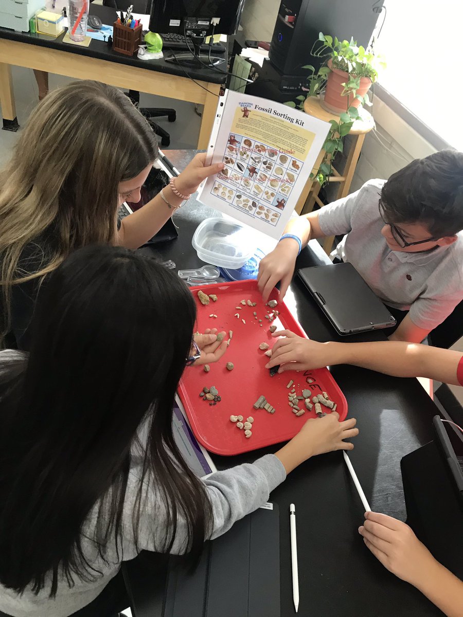 “Guess who I am” digital breakouts in French and Fossil sorting in science! Just another awesome day at #lhpmiddleschool love the breakout idea! Hey #historyteachers and #englishteachers this could be cool!