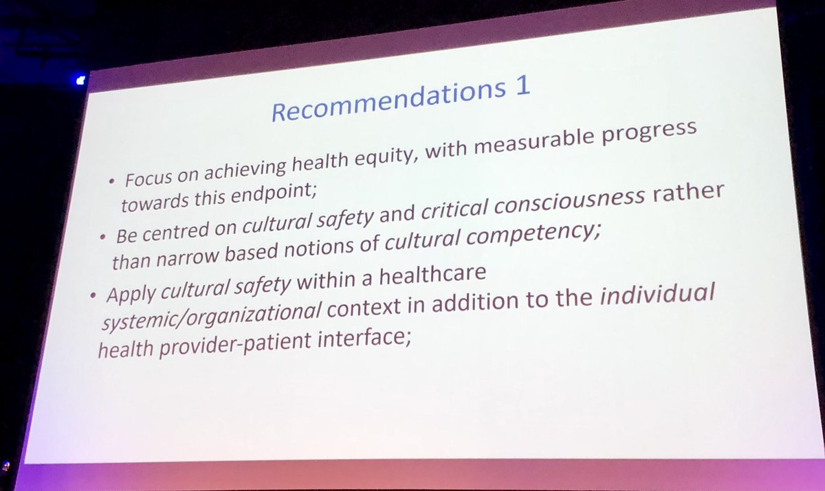 BronFredericks's tweet photo. Thanks A/Prof Elana Curtis at #LIMEConnection2019 for outlining why Cultural Safety is important, why Cultural Competency can be problematic &amp; why this shouldn’t just be put in the domain of Indigenous pp to do &amp; manage! (And why not Cultural Awareness &amp; Cultural Responsiveness!) https://t.co/jwSrInWApx