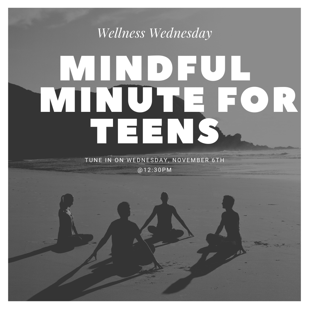 wellnessstride's tweet photo. Tune in  tomorrow for a mindful minute for teens @ 12:30pm!❤️🤩 https://t.co/E37BJMzd9E