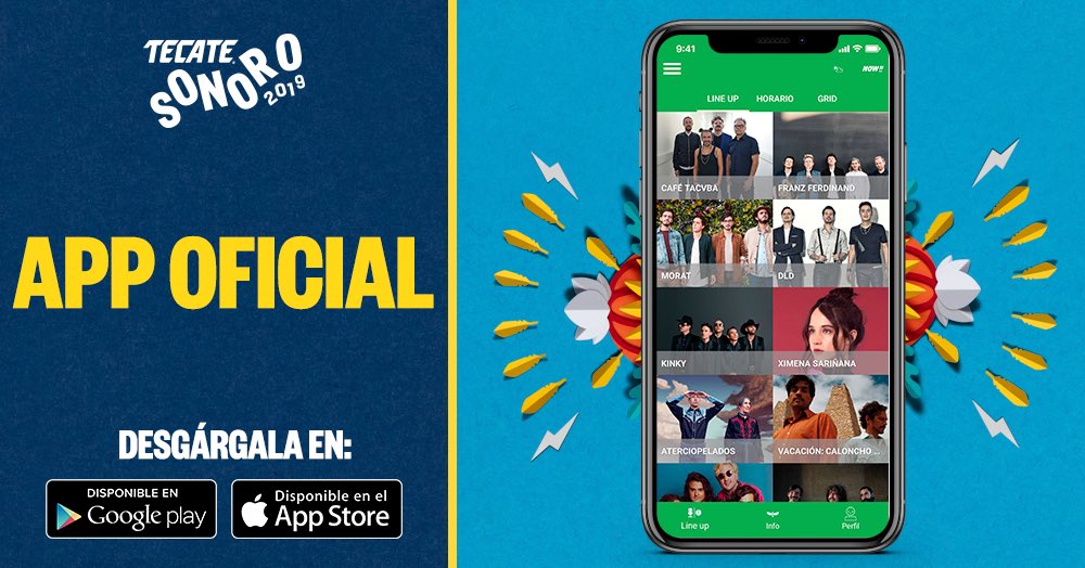 FestivalSonoro's tweet photo. Prepárate para #TecateSonoro con la app oficial ya disponible. 🙌🏻☀️ https://t.co/0DYW5QJQNc
