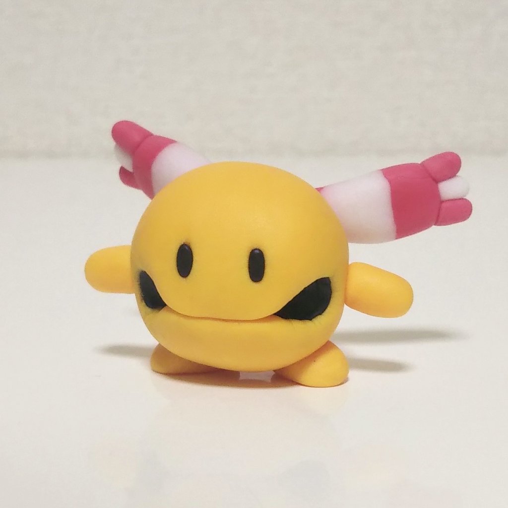 Twitter এ Gaji リーシャン作りました 鈴のようなポケモンですね なぜか歯を食いしばってるリーシャンになりました 粘土 ポケモンgo T Co 7hz4ukq7u3 ট ইট র
