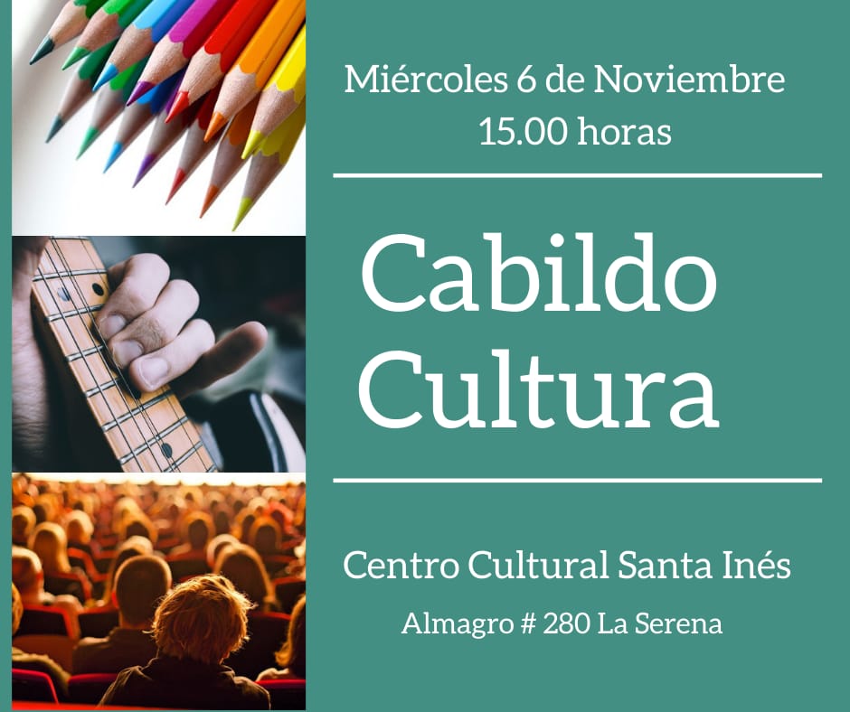 AgenciaMistral's tweet photo. Mañana! Miércoles 6 de noviembre Cabildo Cultura en @CCSantaines 15.00 hrs.

#cabildosciudadanos #Cultura #LaSerena #Coquimbo #CabildoCultura #asambleasciudadanas https://t.co/RWXHNmGQpe