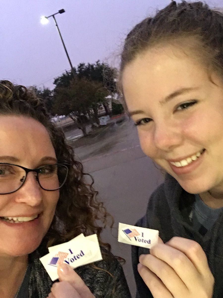 It’s this panthers first time voting!!! So excited!! #chpantherpride #wearegcisd