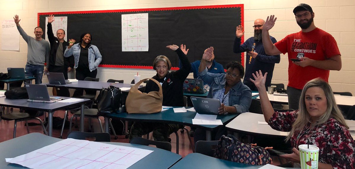 LeahWetzler's tweet image. Gotta give a shout out to these #exceptional Econ teachers who actively participated until the last moments of @HenryCountyBOE Professional Learning Day. SO MUCH FUN as we dove into literacy, inquiry, &amp;amp; analysis in Econ! 🎯📊📈 @SocialSt_HCS #HCSExpectExceptionalLearning
