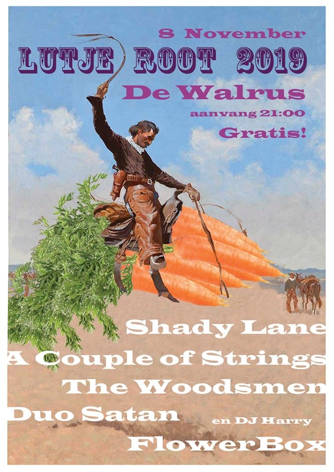 Komende vrijdag: de 9e editie van Lutje Root in de Walrus / gratis entree / v.a. 20.30 uur