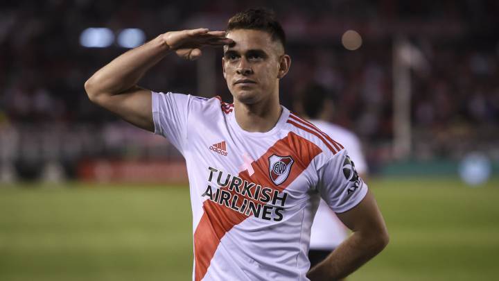 Santos Borré estiró el marcador: Aldosivi 1 River 2: golesco.wordpress.com/2019/11/05/san… #GolesCO #SantosBorre #RiverPlate #Futbol #SuperligaArgentina