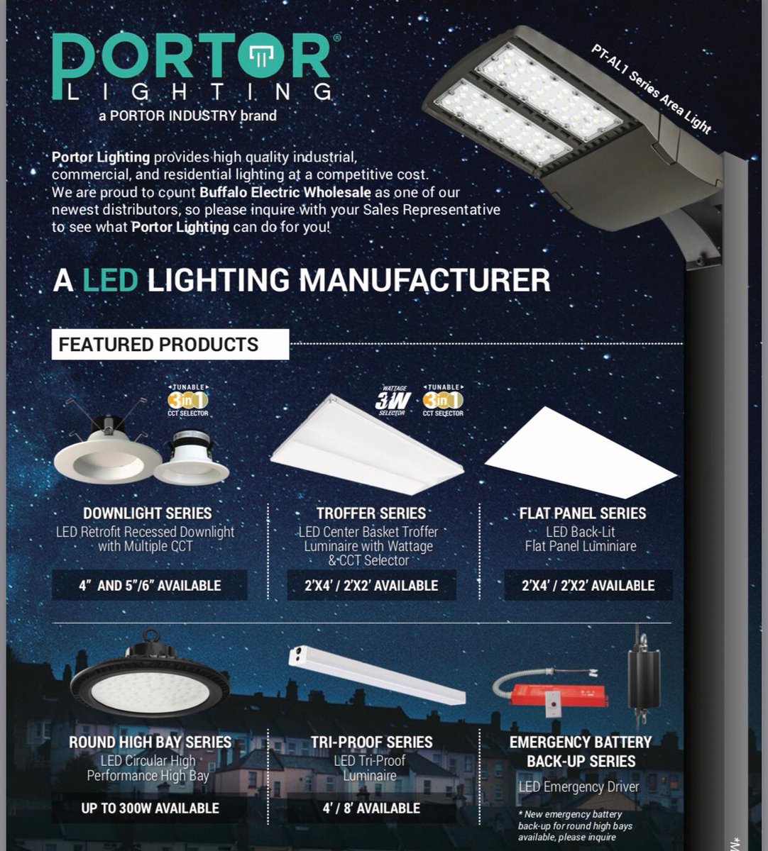 Please visit our website at Portorlighting.com or contact one of our sales directly for more information on our products. 323.516.6458
We have a great team to help you win more projects and lower your stock level and increase your profit margins! #led