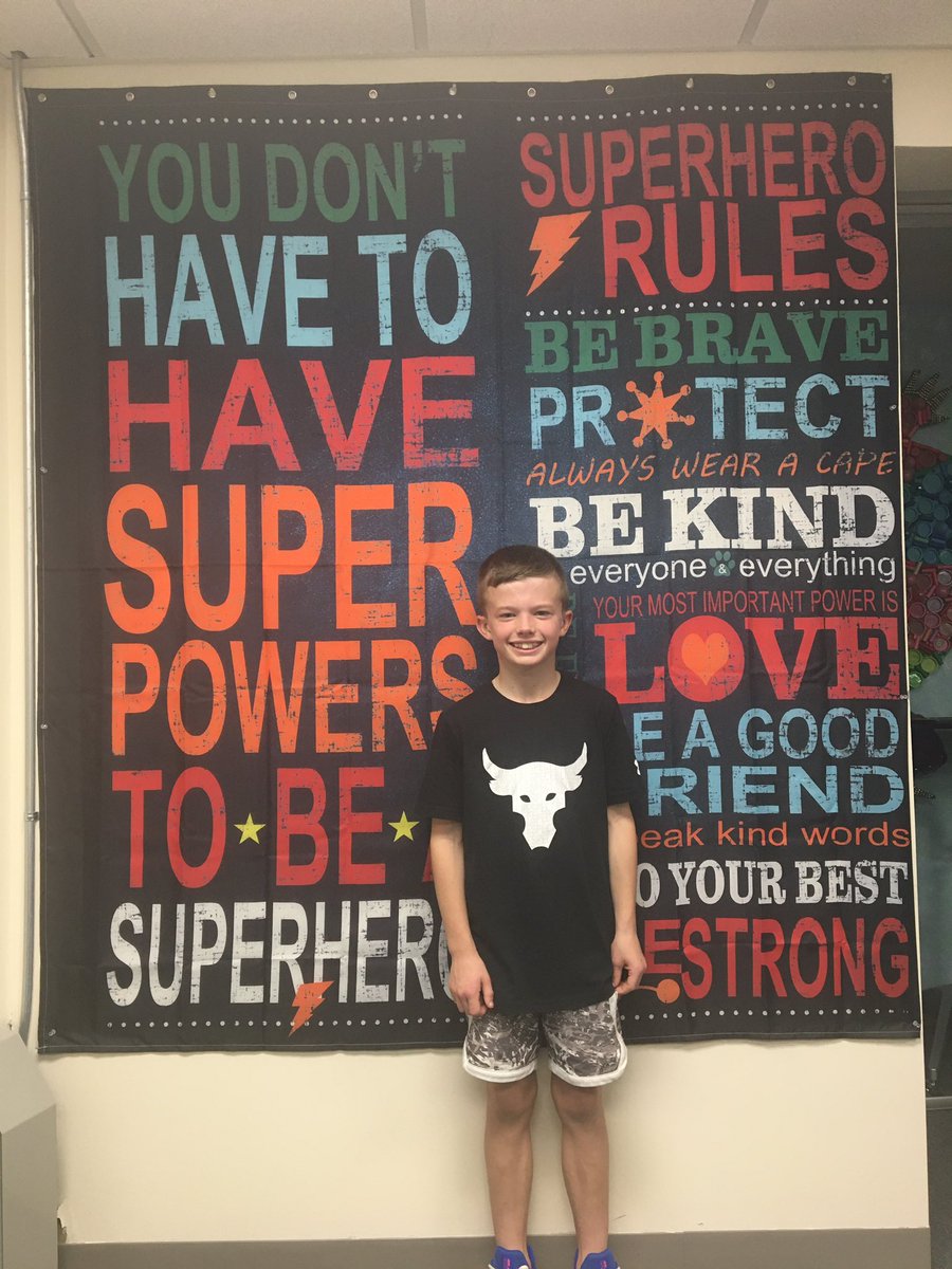 Our #MindessSuperheroes nominee is a great leader.  <a href="/ms_natale24/">Nicole Natale</a> says, “Grady’s a role model in our classroom. He is a hard worker, kind, and a great classmate. I can always count on him to put a smile on my face!” He’s smart,athletic,polite, and respectful #GoodNewsCallOfTheDay