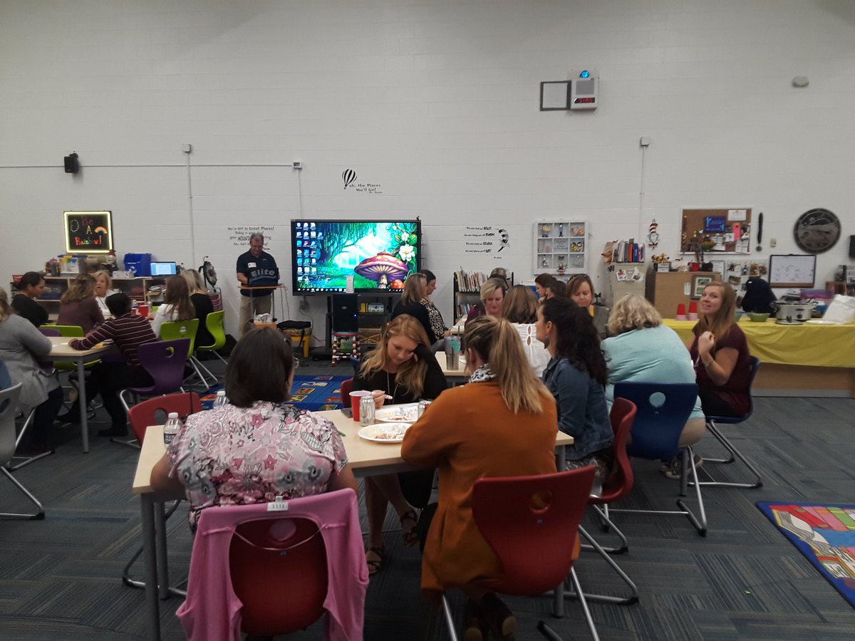 kanteach's tweet photo. Instead of a normal afternoon meeting we chose to have some fun as a staff today! Yummy snacks, music bingo and time spent together just enjoying each other's company! #taketimetohavefun #OneTeamOneMissionOneRockHill https://t.co/nkctV8Fzzc