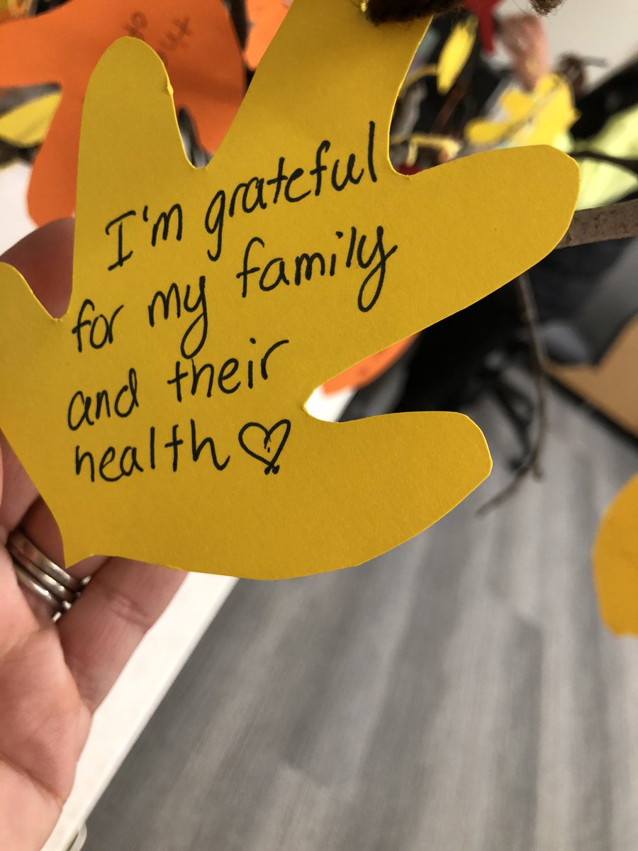 We began this morning’s PD by gathering together to share a yummy potluck breakfast and to create a whole staff “Gratitude Tree!” #attitudeofgratitude #thankfulnovember