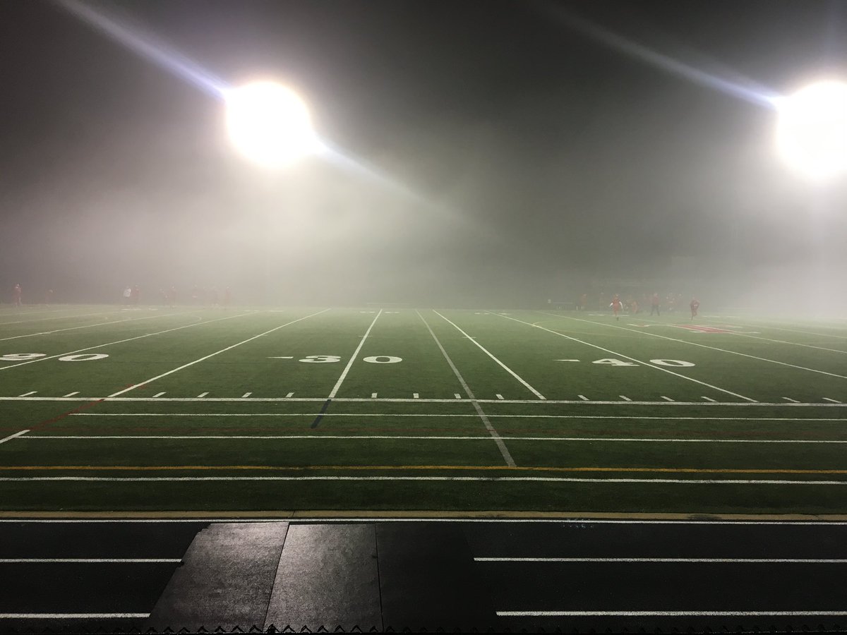 Great night practice prepping for the first home playoff game under the new format on Friday night. Tigers grades 8-12 brought the energy and were flying around through the fog. #TPSprepares #fastorlast