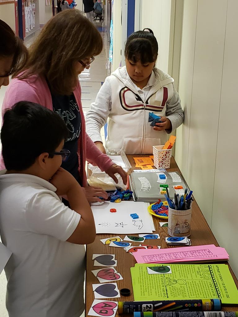 Kinder team rocking Family Literacy Night.