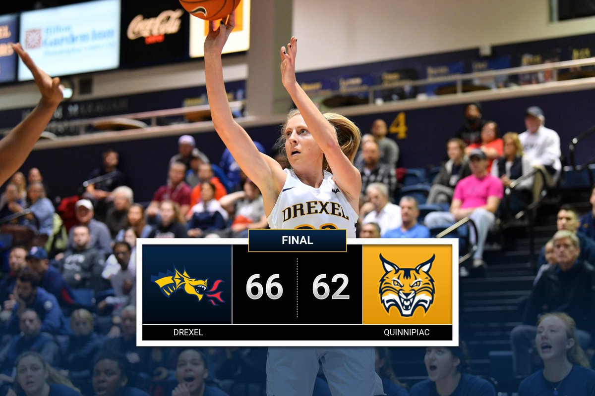 DRAGONS WIN‼️ Drexel picks up a road win at Quinnipiac, who has made five-straight NCAA Tournaments, to open the 2019-20 season.