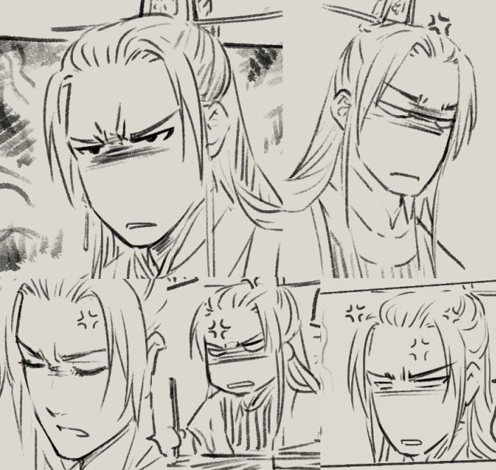 Maybe I should make a brush or stamp material thing of Sir Xu's angry face or just copy & paste so I can make this comic faster since it appears ALL the Time =3= 