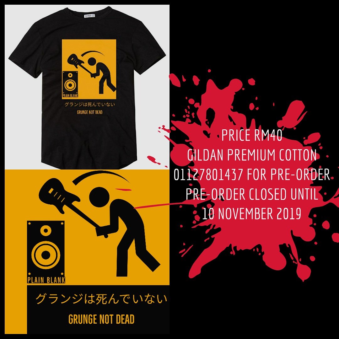 Grungermalaysia's tweet image. ASALAMUALAIKUM

PRE-ORDER

PLAIN BLANK GRUNGE NOT DEAD EDITION

RM40 (TIDAK TERMASUK POS)

GILDAN PREMIUM COTTON

PRE-ORDER CLOSED UNTIL 10 NOVEMBER 2019

PM FOR DETAIL

bit.ly/2pEPmFR
#grunge #grungermalaysia #underground #rtw #rocktheworld