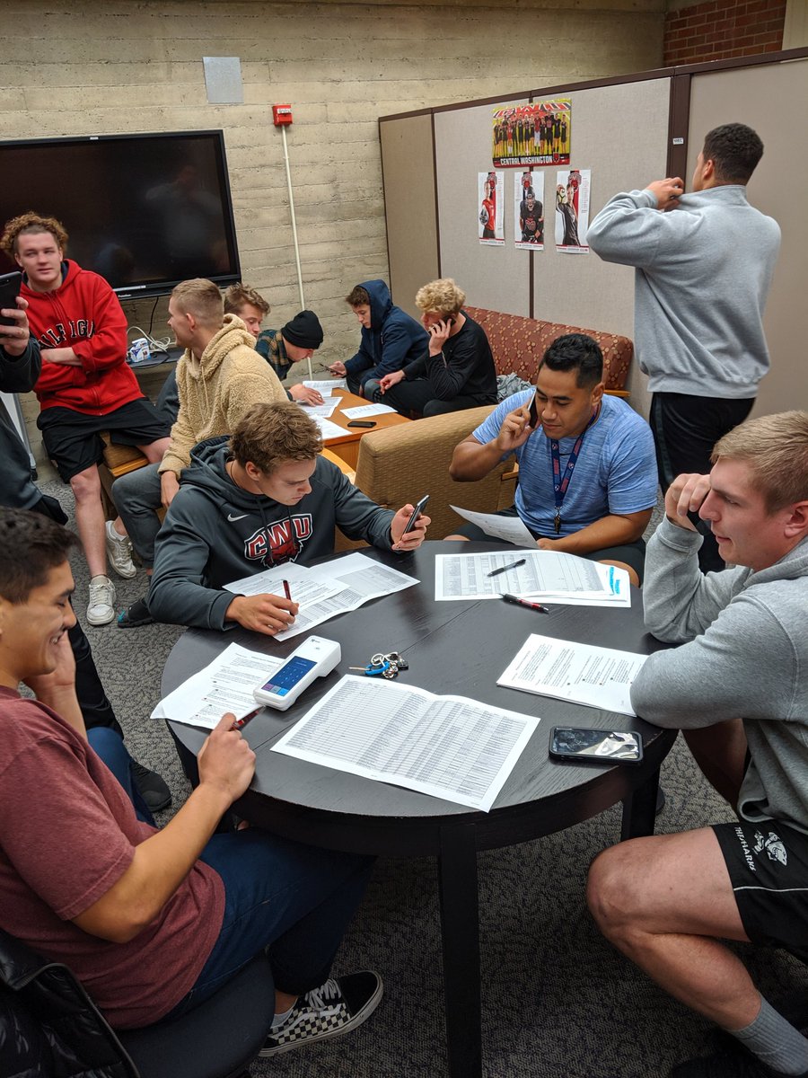 Troy_Nealey's tweet photo. @CWURugby making calls to their alums tonight and trying to win the Wildcat Alumni Challenge! #SupportYourSupport #ReignCrimson #GoCats https://t.co/NylUiJjlD6