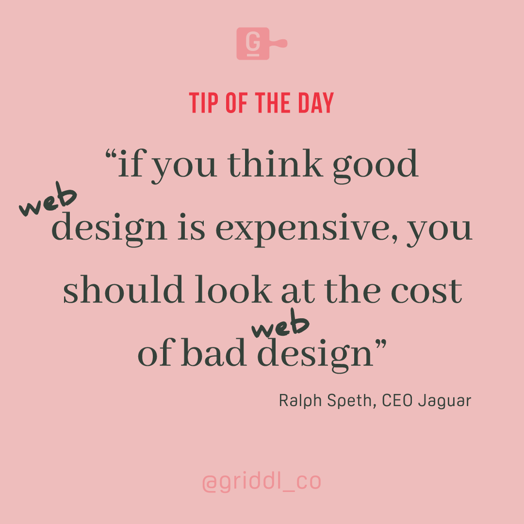 griddl_co's tweet photo. A fraction of a second is all you have to make a first impression on your website users. What impression are you making?
.
.
#webdesign #webdesigner #digitalagency #webdevelopment #design #tipoftheday #smallbusiness #localbusiness #supportlocalbusiness #growingbusiness https://t.co/m2OcP9UXiz