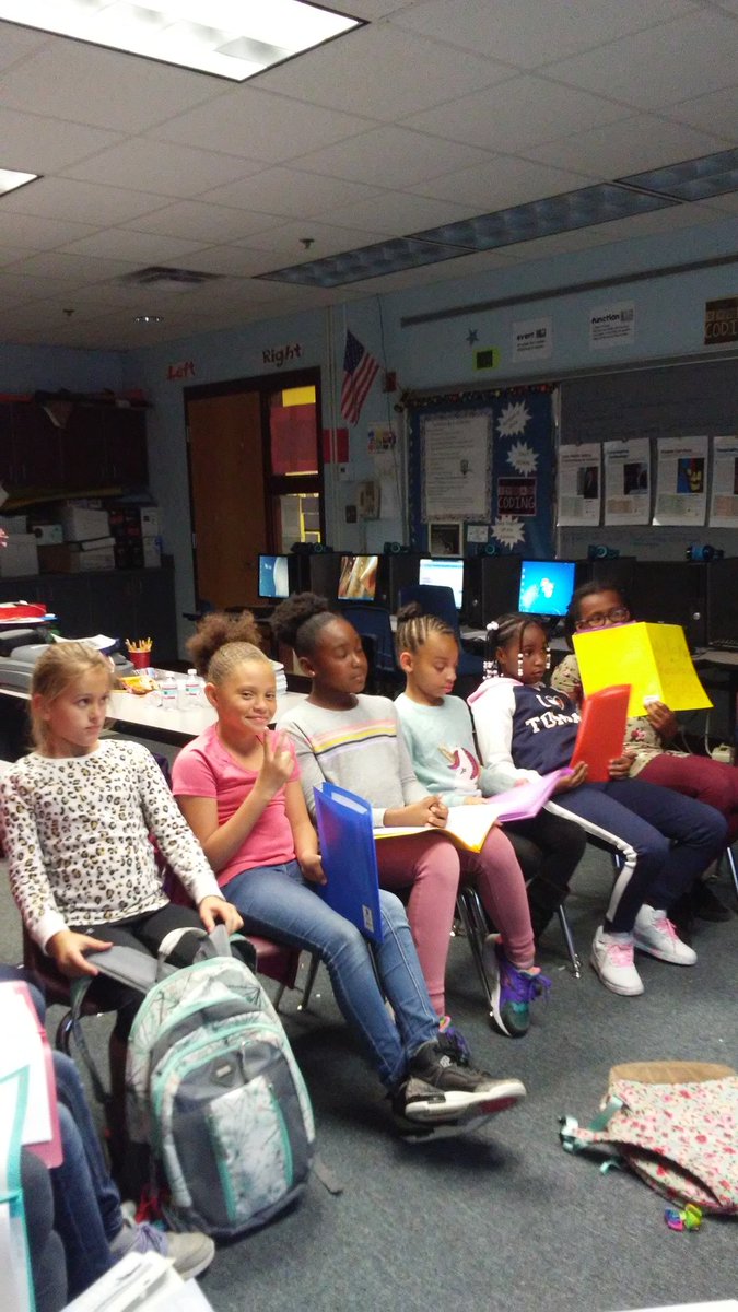 kbouk0011's tweet photo. Lil Dukes - Girls Who Code Club ...reviewing coding terminology 
#awesome #youngleaders 
@FrancineScottT1 
#ccesdukes #iamcucps https://t.co/qGbe3h8GSy