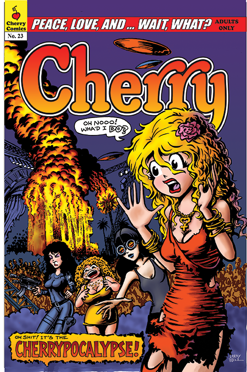 LarryWelz's tweet photo. It has actually happened, a new comic from Larry Welz: Cherry #23! Cherry's gonna save the World with sex &amp; love!
Available at https://t.co/PH4K4KFlKW https://t.co/2Py10JnWQe