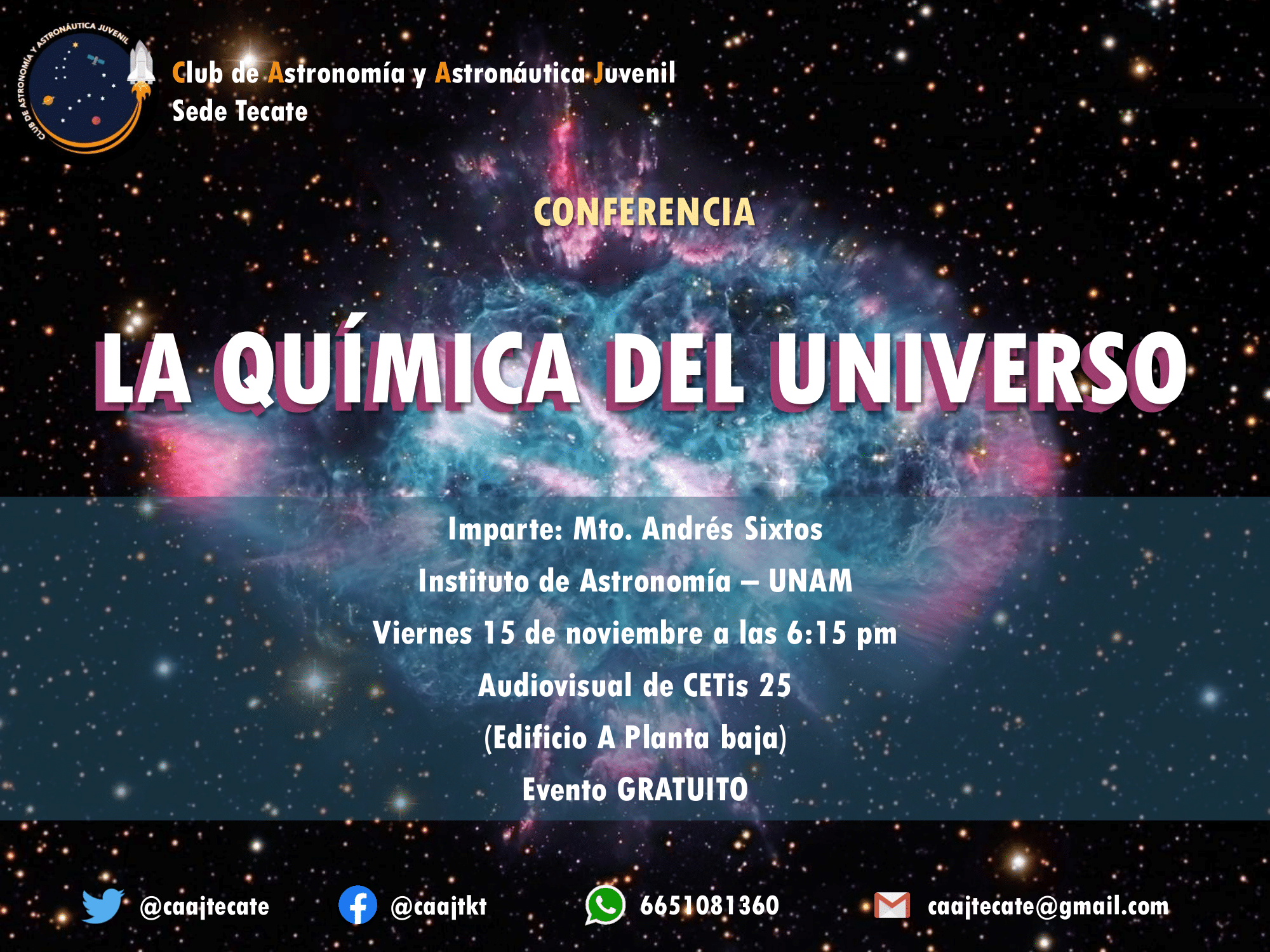 Club de Astronomía y Astronáutica Juvenil - Tecate (@caajtecate) / Twitter