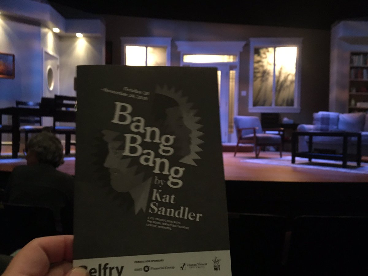 blakeinav's tweet image. We had a very good night of thoughtful and funny theatre with a healthy dose of drama tossed in for good measure at the @BelfryTheatre's production of Bang Bang. #blamar #yyj