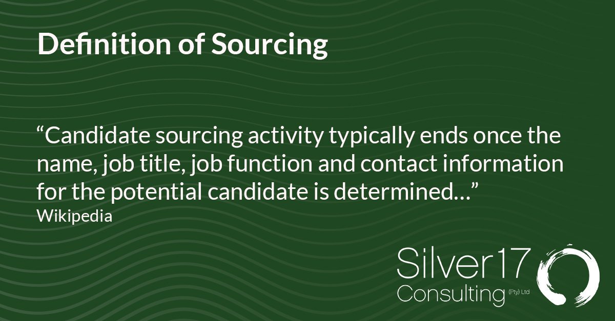 JenvanRiet's tweet image. Definition of Sourcing
“Candidate sourcing activity typically ends once the name, job title, job function and contact information for the potential candidate is determined…”
Wikipedia
#BooleanSearch #Boolean #Recruitment #sourcing