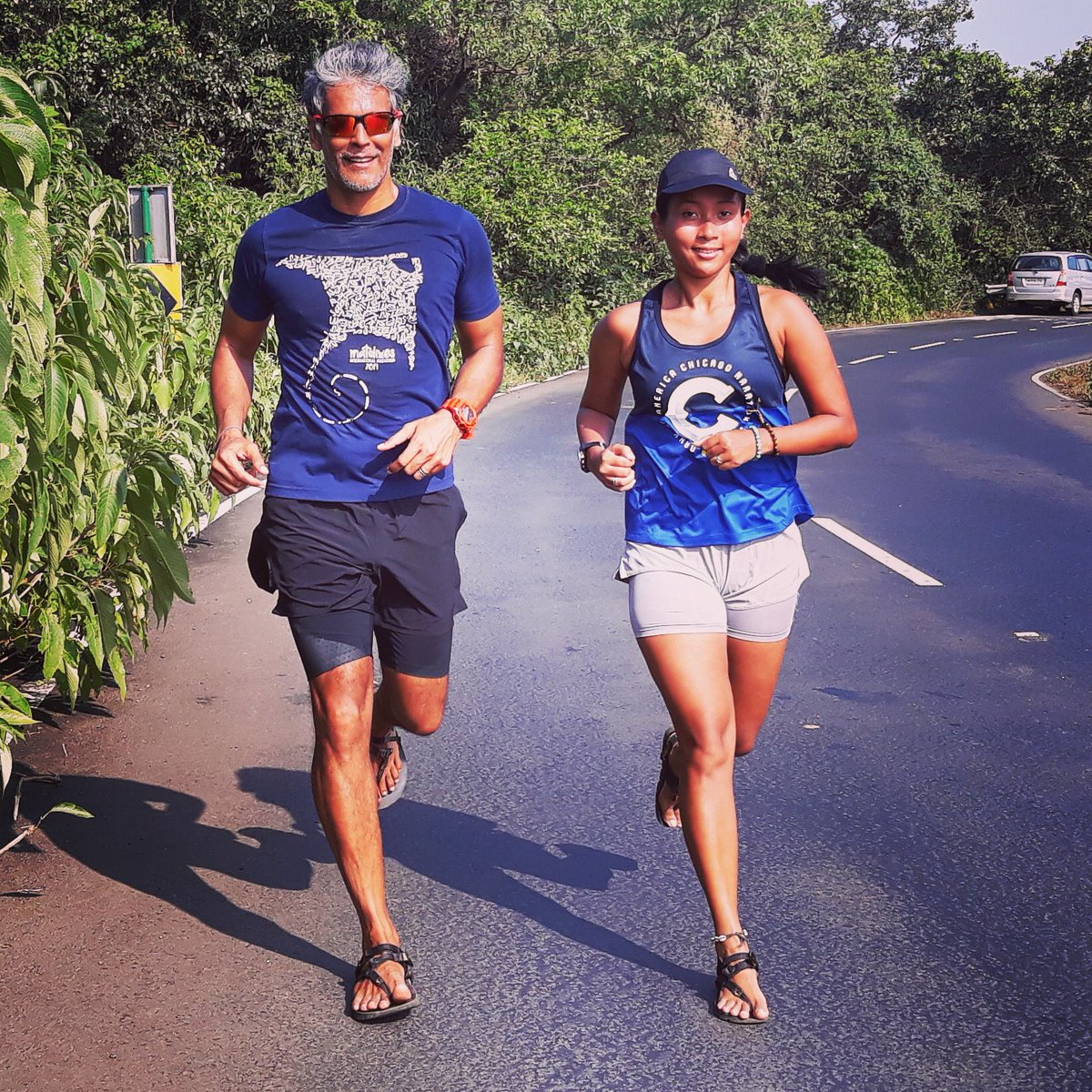 Today was the 4th day of back to back hill runs 😅 (including the travels from Guwahati-Mumbai-Pune-Lonavala-Mumbai)
Inclines are just soo much fun! Especially with #theultrahusband @milindrunning 💖
Did you run today?
.
.
#hillrunning #runningcouple #workoutwednesday