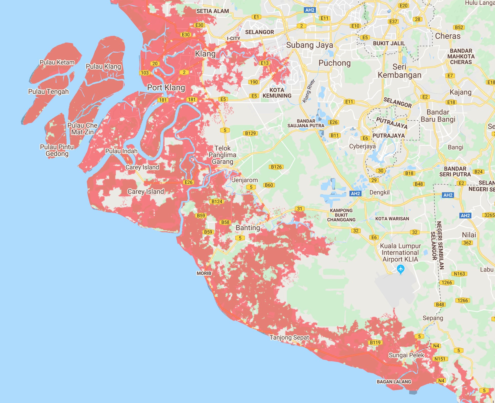 Sea Rise Map 2050 9 M'sian Cities Will Be Underwater By 2050 Due To Rising Sea Levels | Trp