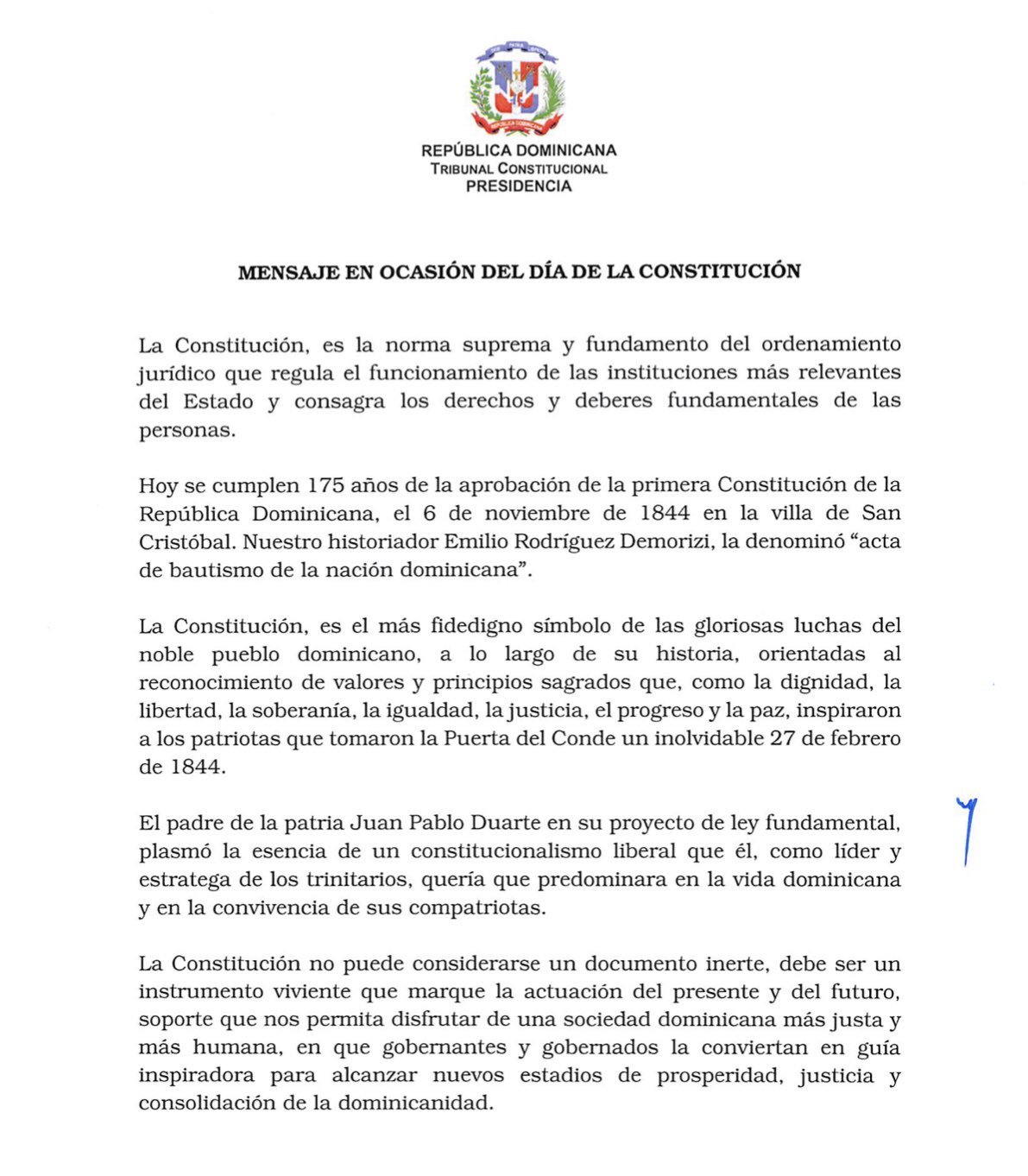 tcrd-on-twitter-mensaje-del-presidente-del-tribunal-constitucional