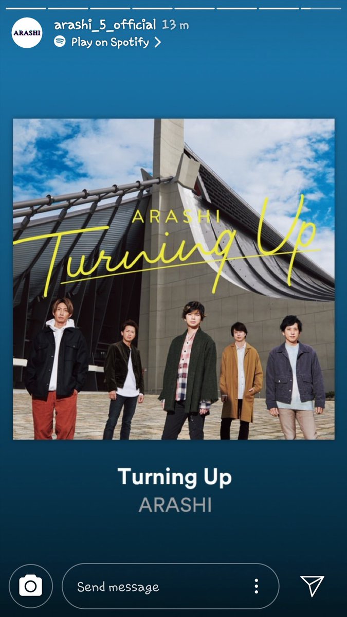 listen to  #TurningUp  #ARASHIonSpotify    #ARASHI    #嵐    #嵐インスタ  #松本潤  #MatsumotoJun