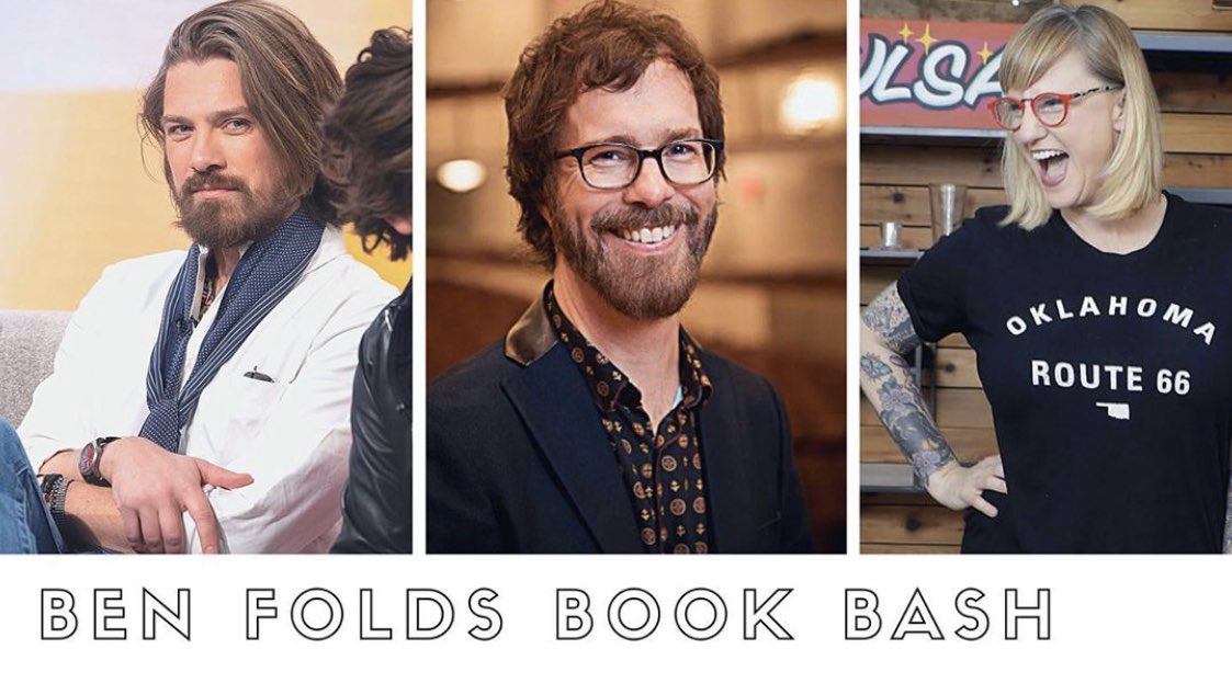 THIS Sunday Nov 10th 7-9pm. Join <a href="/BenFolds/">benjamin folds</a> <a href="/taylorhanson/">Taylor Hanson</a> &amp; myself to discuss Ben’s new book “A Dream About Lightning Bugs.” Ben is a creative genius and we are thrilled he’s joining us in Tulsa, OK at Will Rogers High School with <a href="/MagicCityBooks/">Magic City Books</a> Tix at booksmarttulsa.com