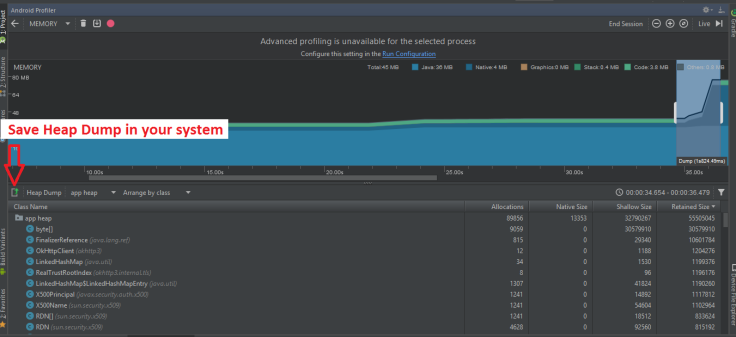 ycrash_rca's tweet image. How to capture Heap Dumps from Android App? – 3 Options.javacodegeeks.com/2019/09/hcaptu…
#MemoryProfiler #heapdump #AndroidHeapDump
#AndroidDebugBridge #OutOfMemoryError