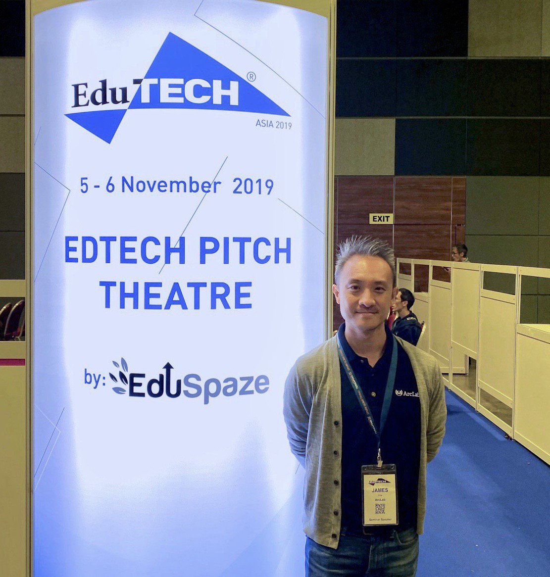 arclab_io's tweet image. Visit us later if you missed James&apos; talk yesterday! He will be speaking  again today at 3.40pm at EdTECH Pitch Theatre at #EduTECHAsia Suntec Convention Centre Singapore Halls 402-405.

#ArcLab #nanolearning #edtech #mobilelearning