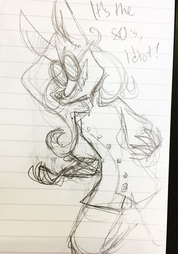 i like how i started out giving my characters fairly simple lab coats and then i began to give them increasingly irresponsible amounts of buttons 