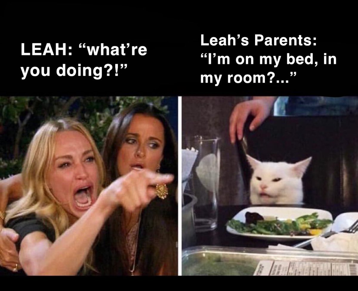 All I’ve been seeing is @jenniferrr1027 and @seaveywoah make fun of leah and I couldn’t help, but laugh and make this: