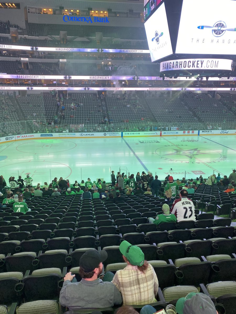 At the Dallas Stars game