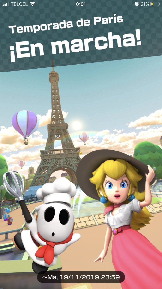 MKT_ESP's tweet photo. ¡Ya disponible la actualización de la gira de Paris!
• Nuevos Personajes, Vehículos y Paracaídas
• Nuevas Pistas, Copas y Recompensas
• Nueva tienda con Toad y tuberías destacadas, así como nuevos desafíos.
#MarioKartTour #TourParis https://t.co/ijzIuWZODE